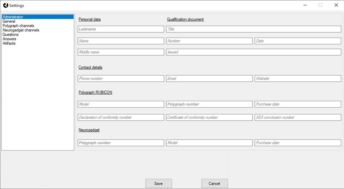 Configuraciones técnicas